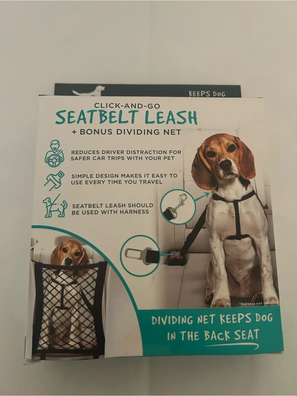 Dog Click & Go Seatbelt Leash